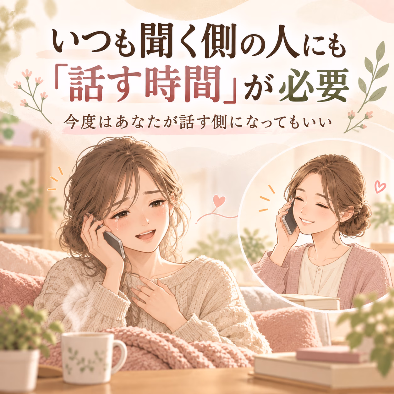 いつも聞く側の人にも「話す時間」が必要