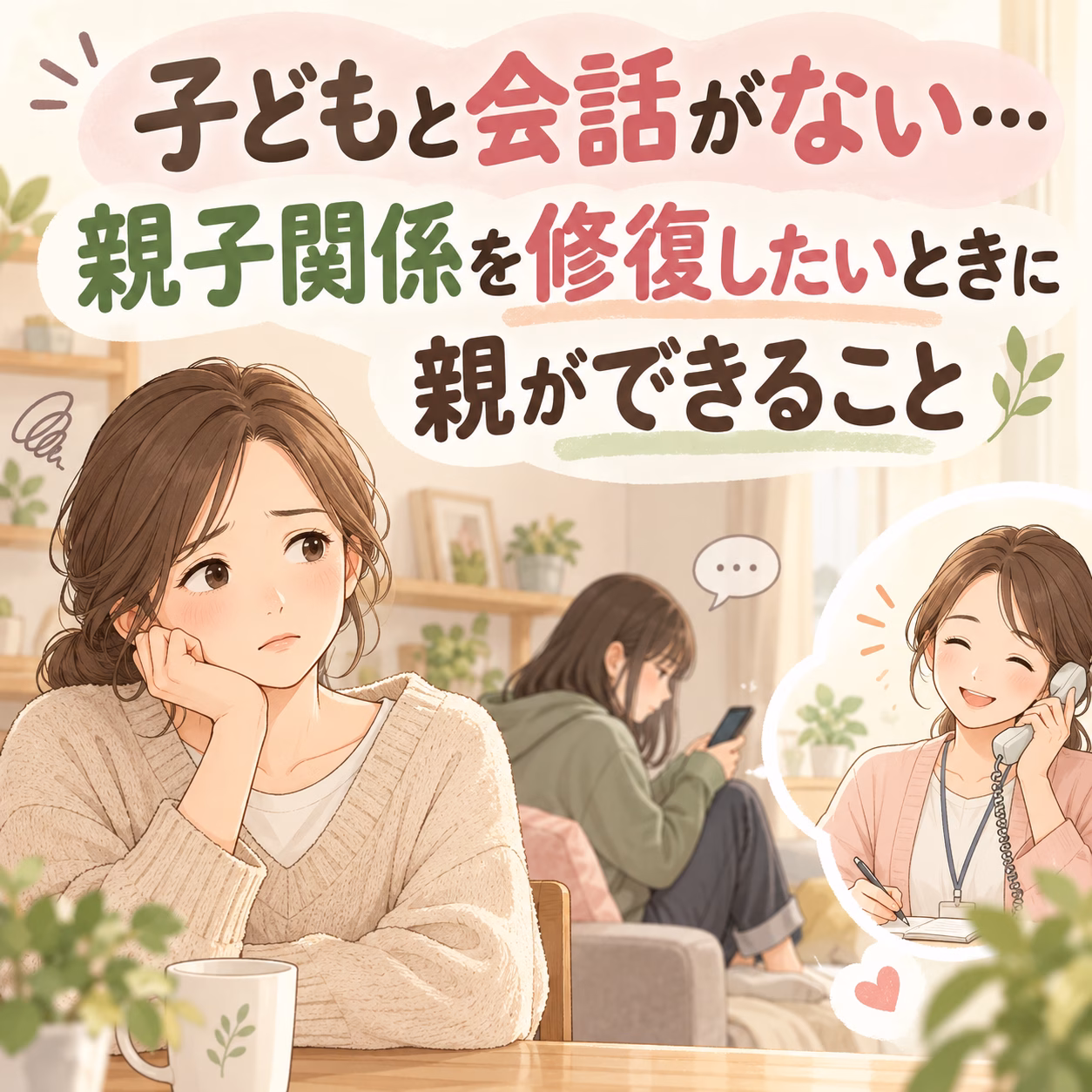 子どもと会話がない…親子関係を修復したいときに親ができること