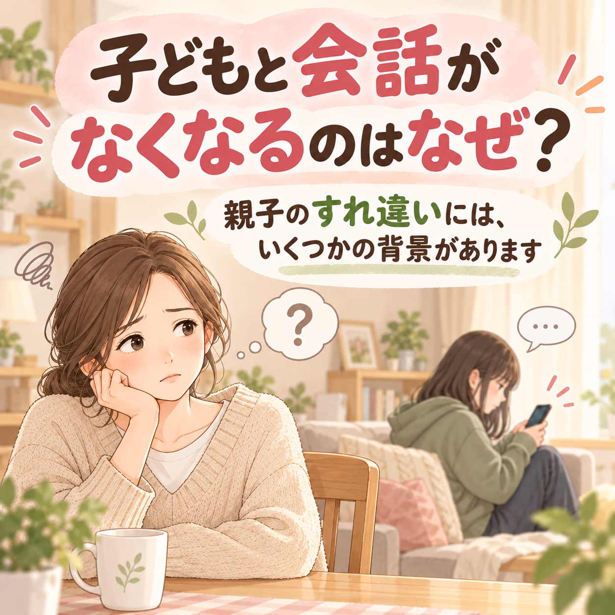 子どもと会話がなくなるのはなぜ？親子のすれ違いが起こる背景