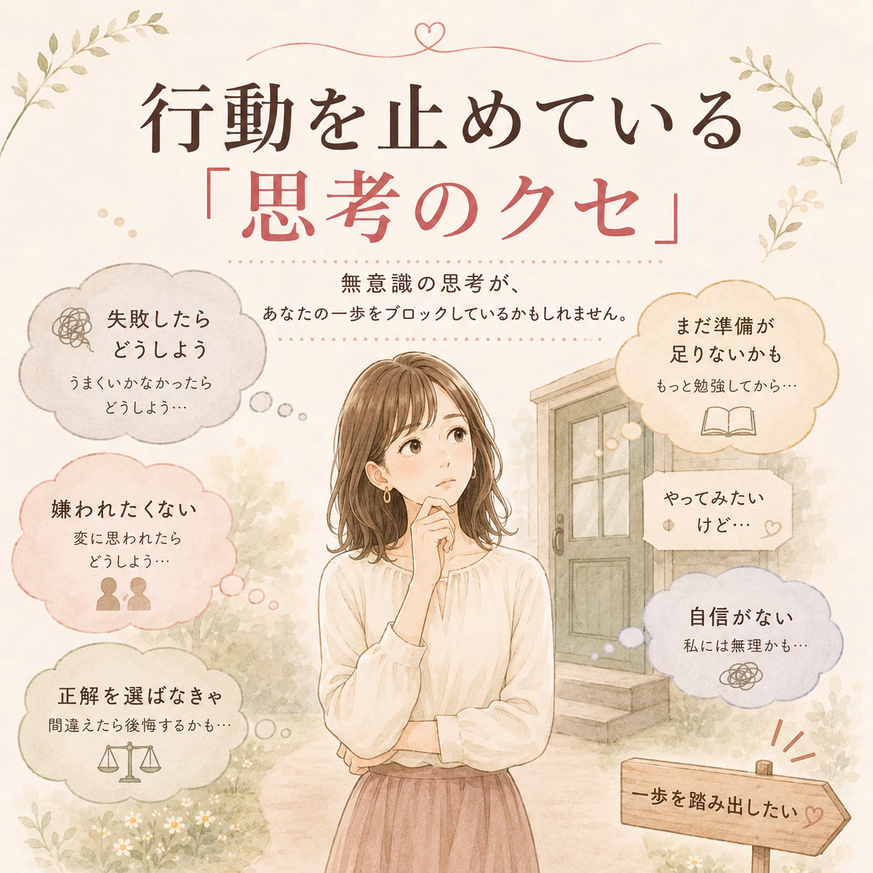 行動を止めている「思考のクセ」