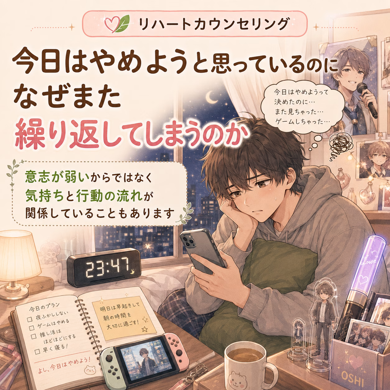 「今日はやめよう」と思っているのに、なぜまた繰り返してしまうのか