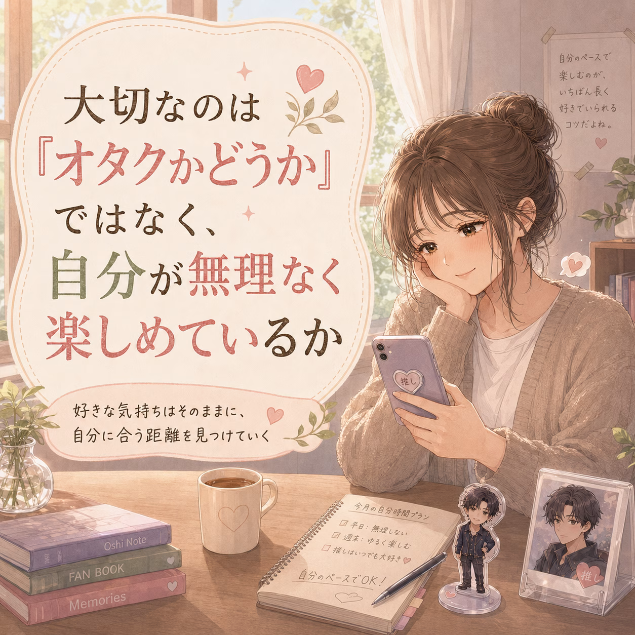 大切なのは「オタクかどうか」ではなく、自分が無理なく楽しめているか