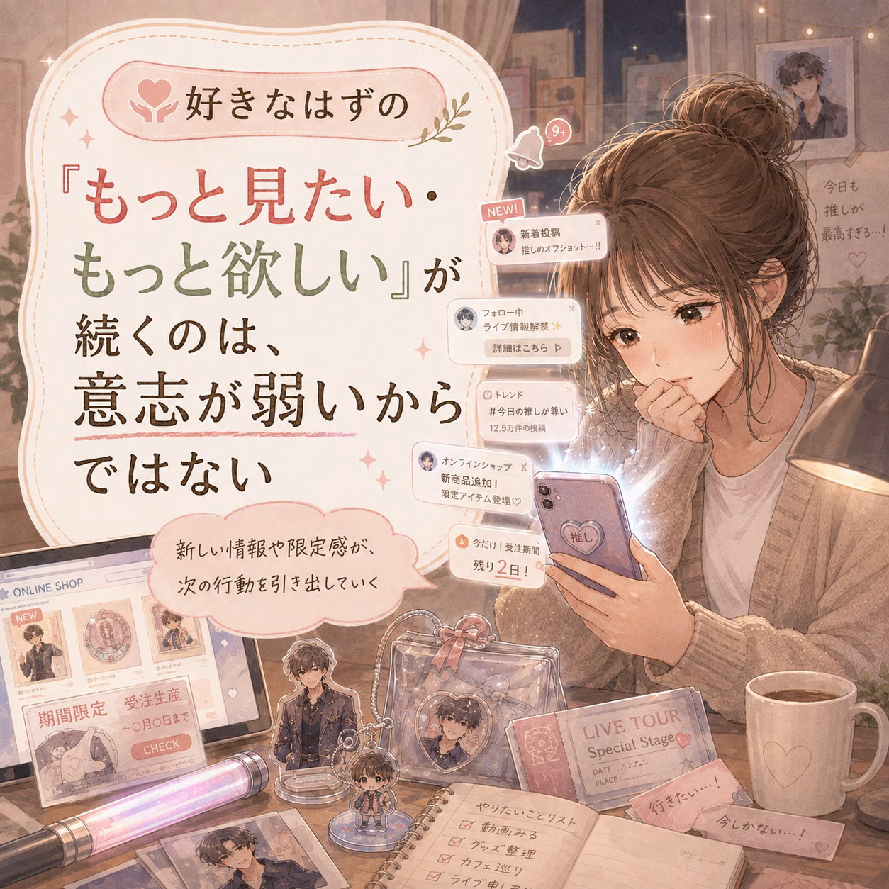 趣味が「楽しみ」だけでなく、つらさから離れる場所になることもある
