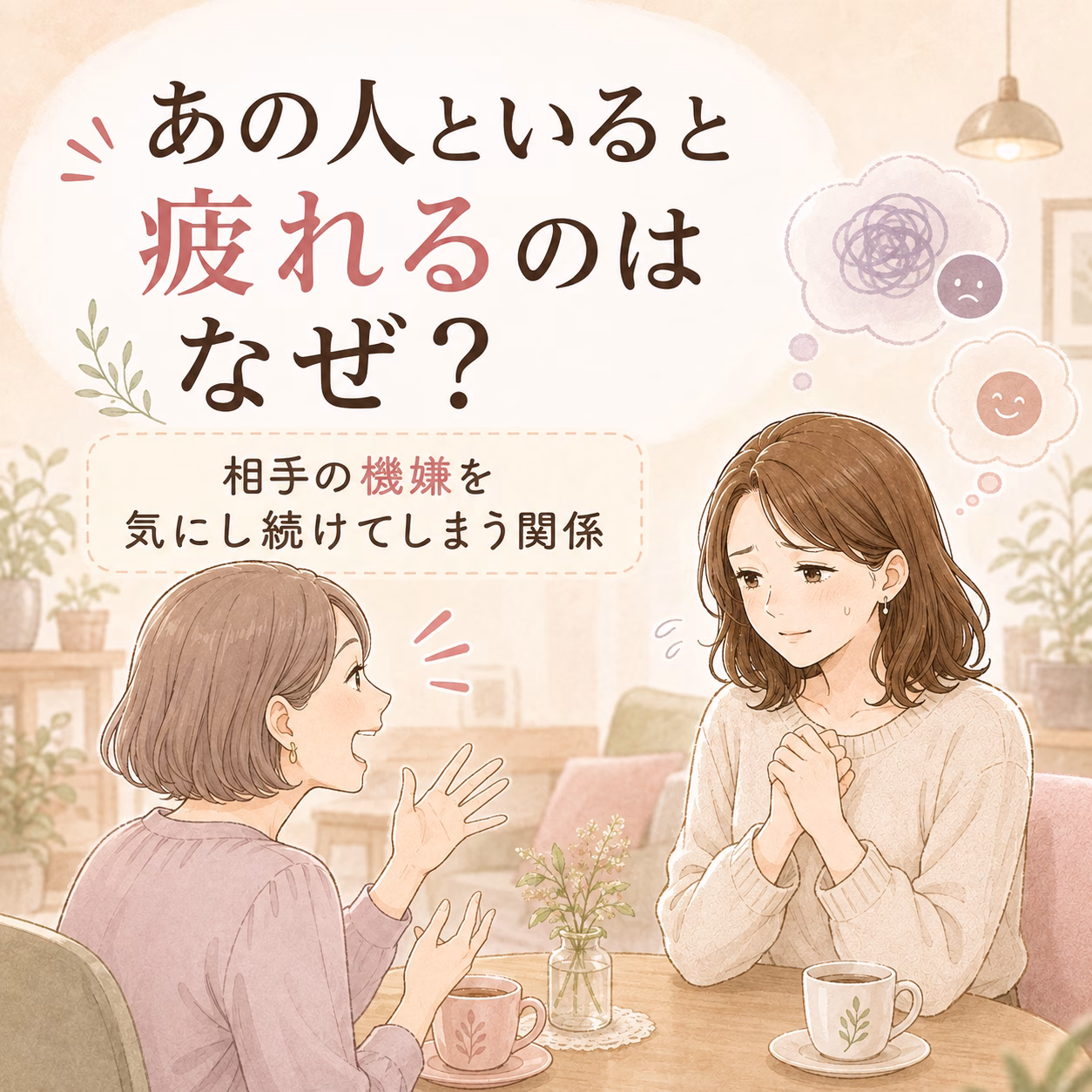 「あの人といると疲れる」と感じるのはなぜ？