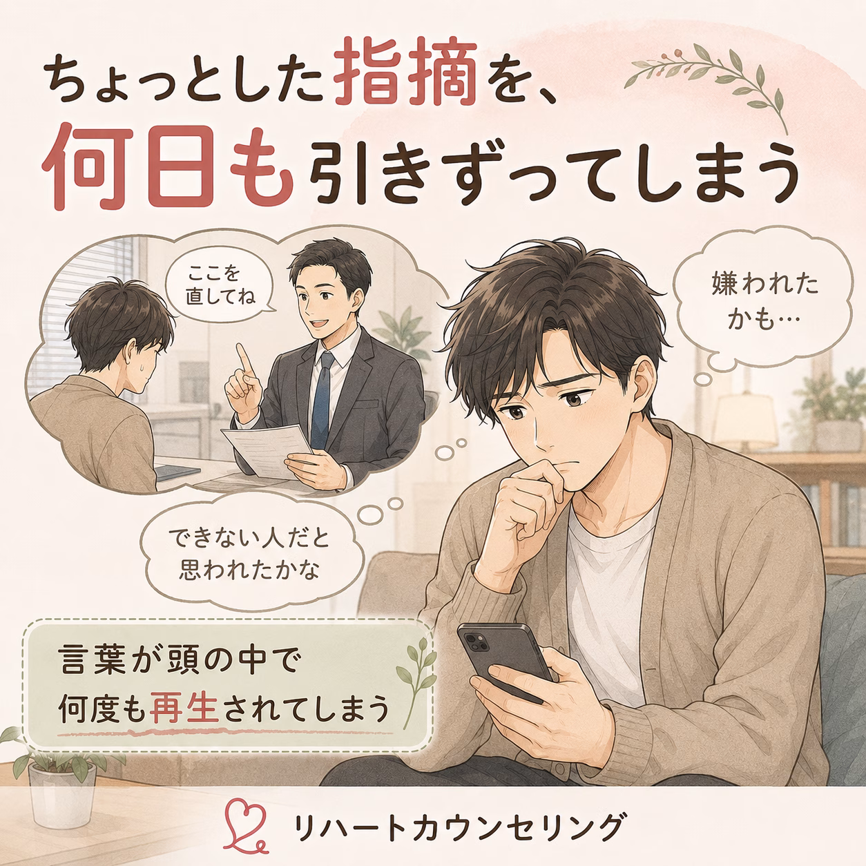 ちょっとした指摘を何日も引きずってしまうのはなぜ？