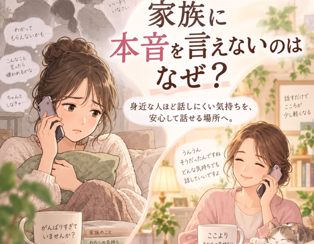 家族に本音を言えないのはなぜ？身近な人ほど気持ちを隠してしまう心理