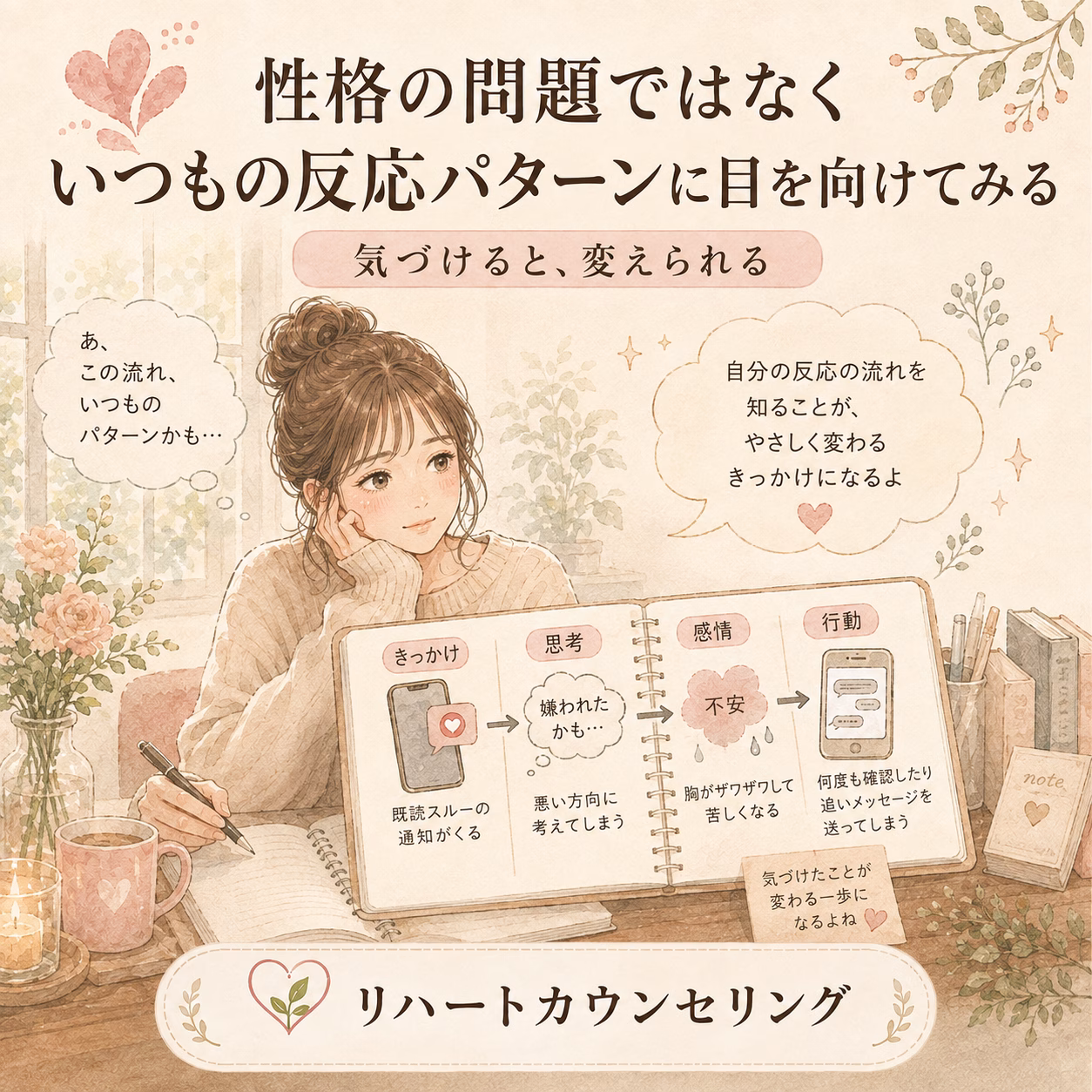 「性格の問題」ではなく、いつもの反応パターンに目を向けてみる