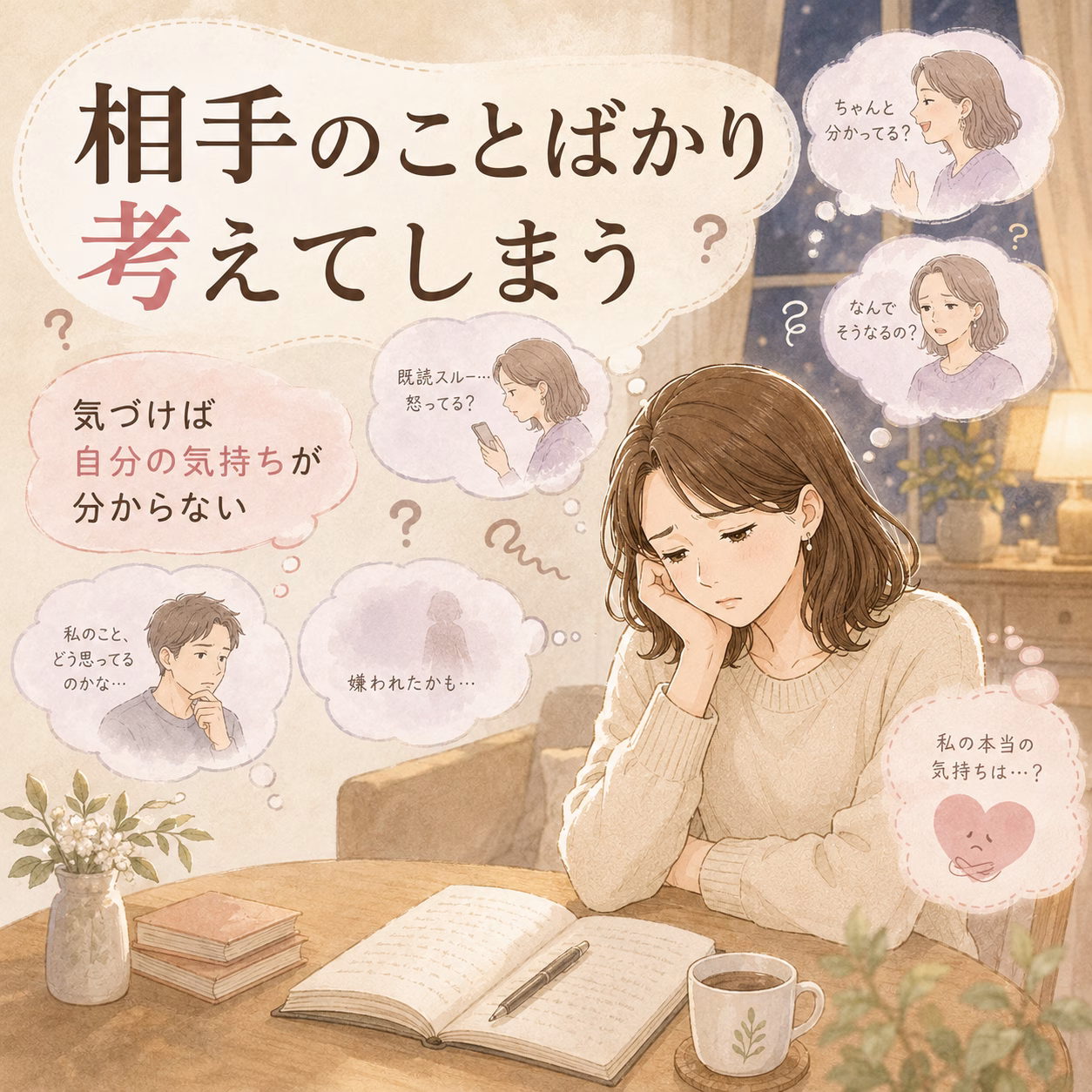 相手を理解しようとするほど、自分の気持ちが見えなくなる