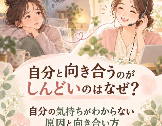 自分と向き合うのがしんどいのはなぜ？自分の気持ちがわからない原因と向き合い方