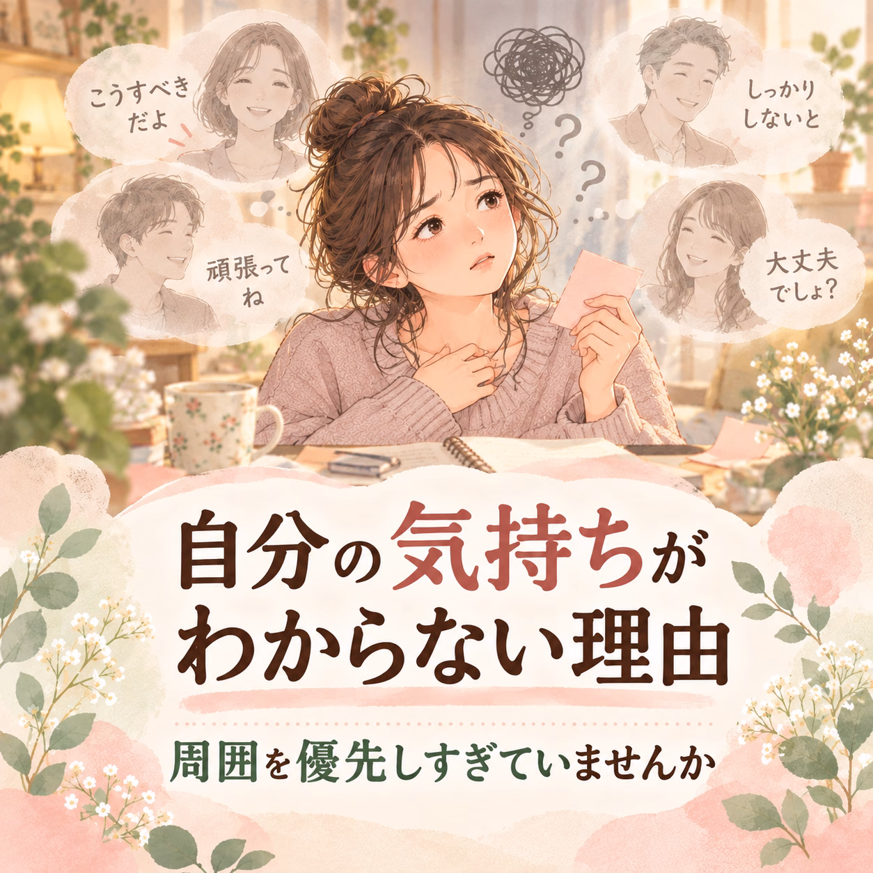 自分の気持ちがわからなくなる理由