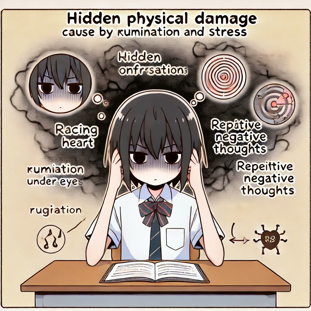 ストレスの増加と身体的影響：反芻思考の見えないダメージ