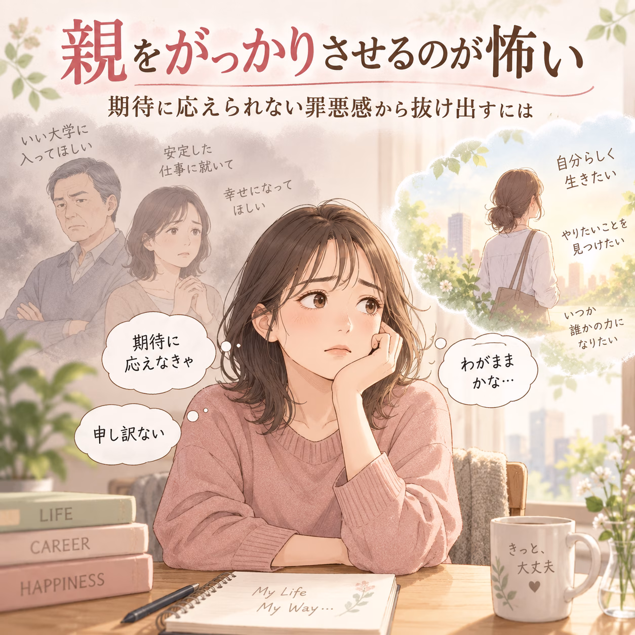 なぜ「親をがっかりさせるのが怖い」と感じるのか