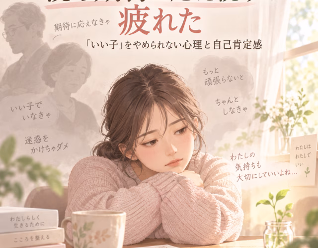 親の期待に応え続けて疲れた｜『いい子』をやめられない心理と自己肯定感
