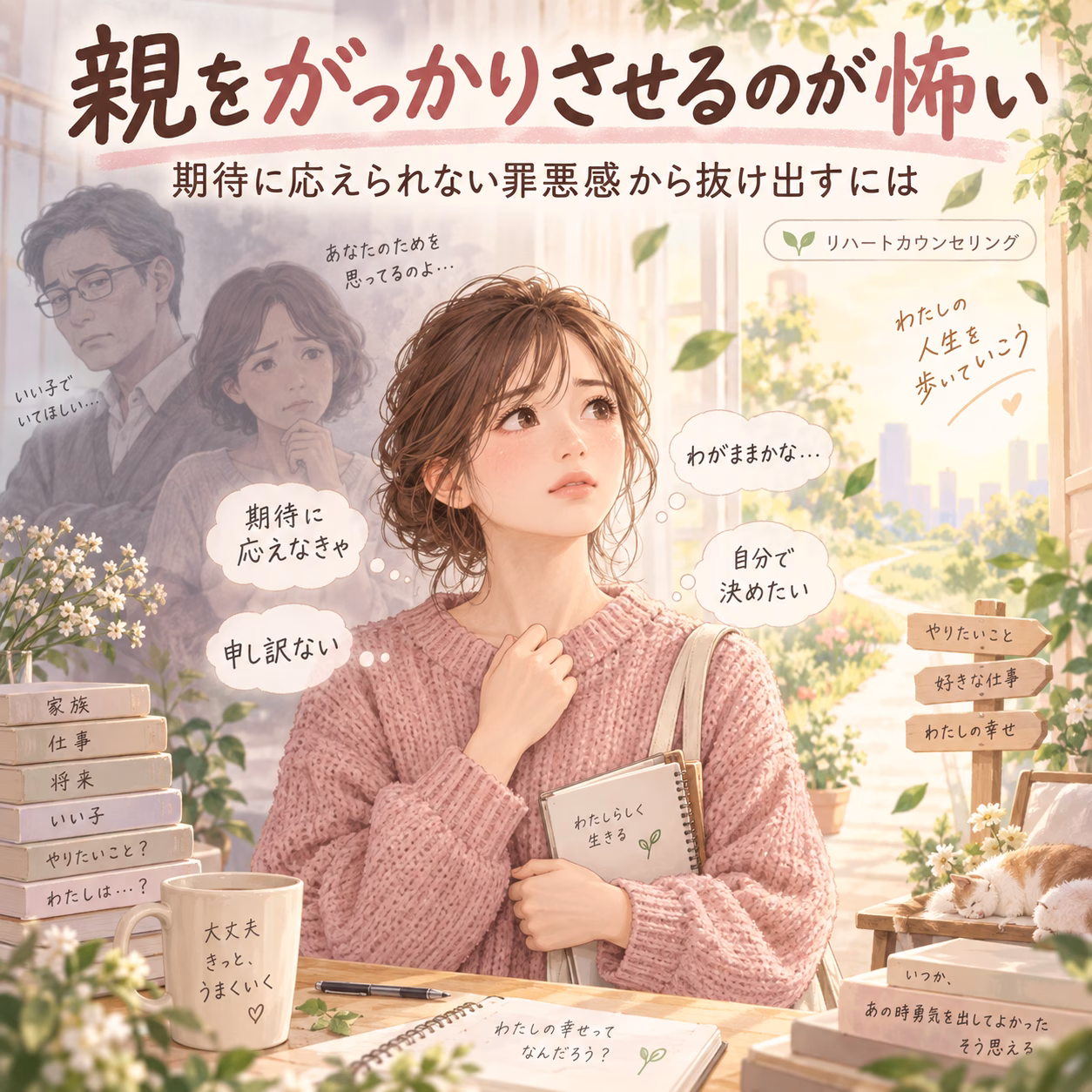 親をがっかりさせるのが怖い｜期待に応えられない罪悪感から抜け出すには