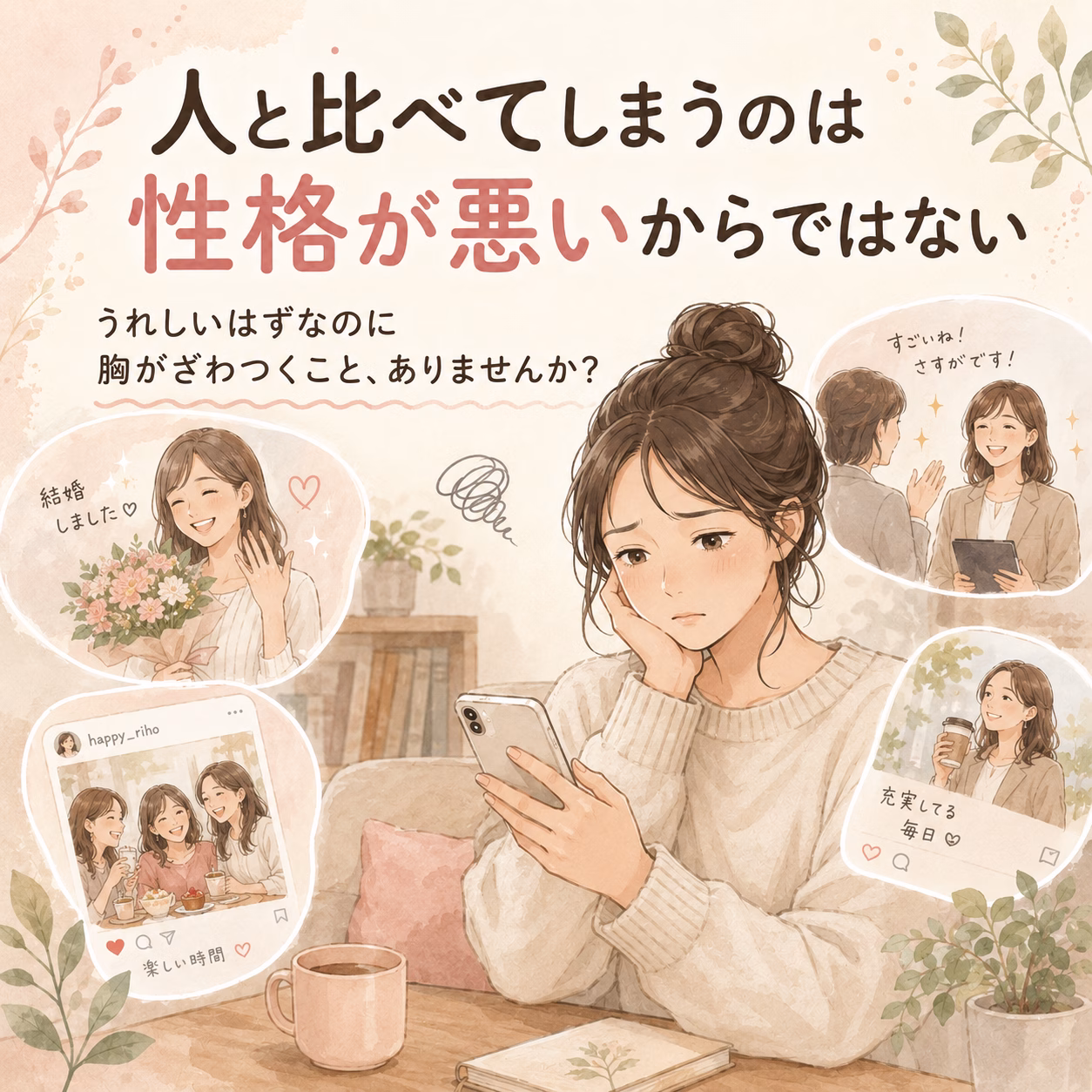 人と比べてしまうのは、性格が悪いからではない