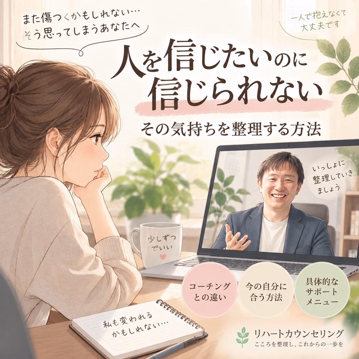 人間不信を変えたいとき、コーチングは役立つ?