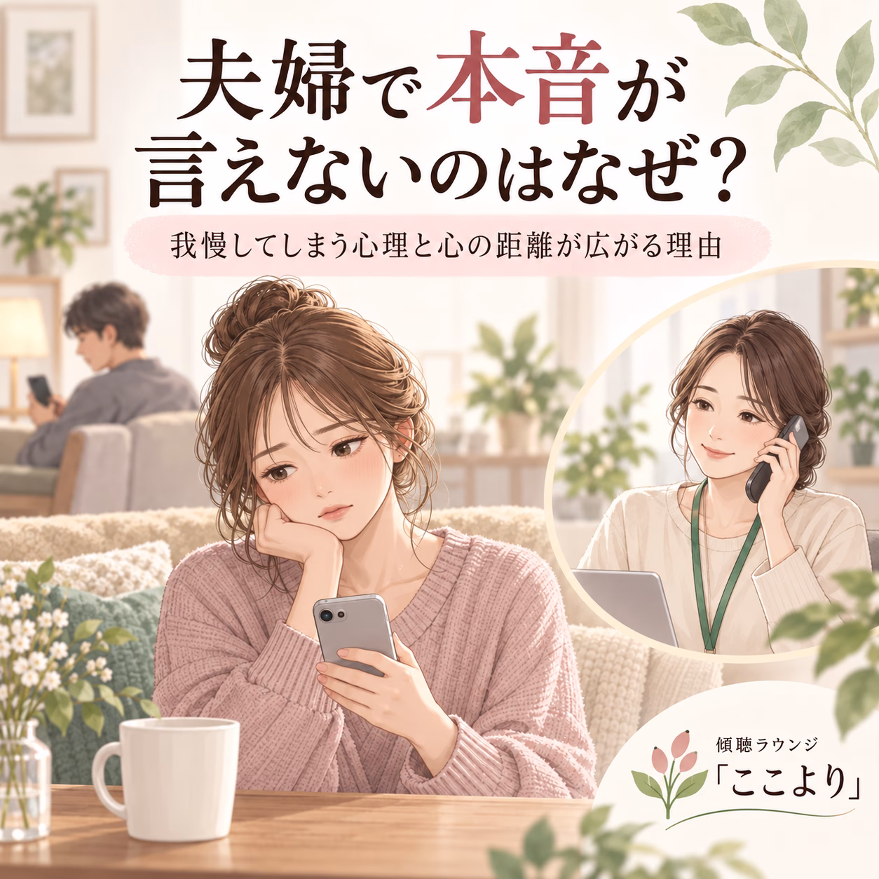 夫婦で本音が言えないのはなぜ？我慢してしまう心理と心の距離が広がる理由