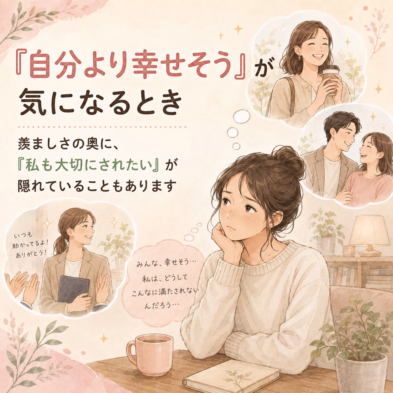 「自分より幸せそう」が気になるとき、心の中では何が起きているのか