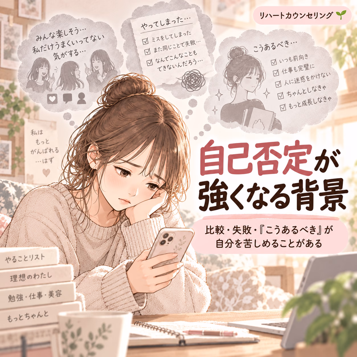 「どうせ自分なんて」が繰り返される考え方のクセ