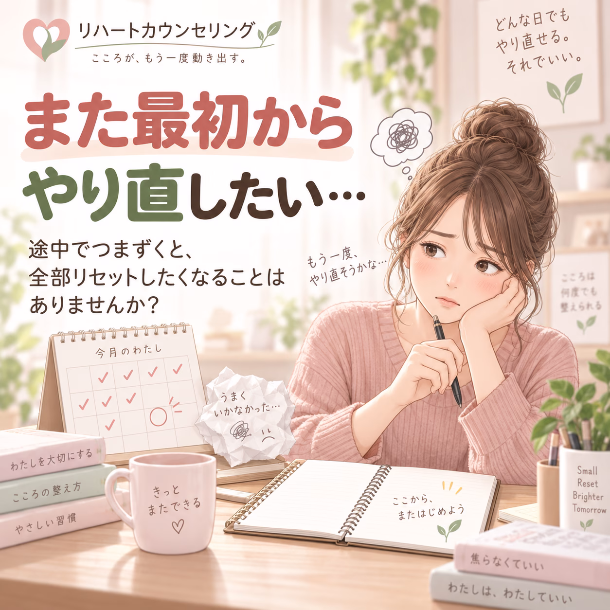 「また最初からやり直したい」と思ってしまうリセット癖とは