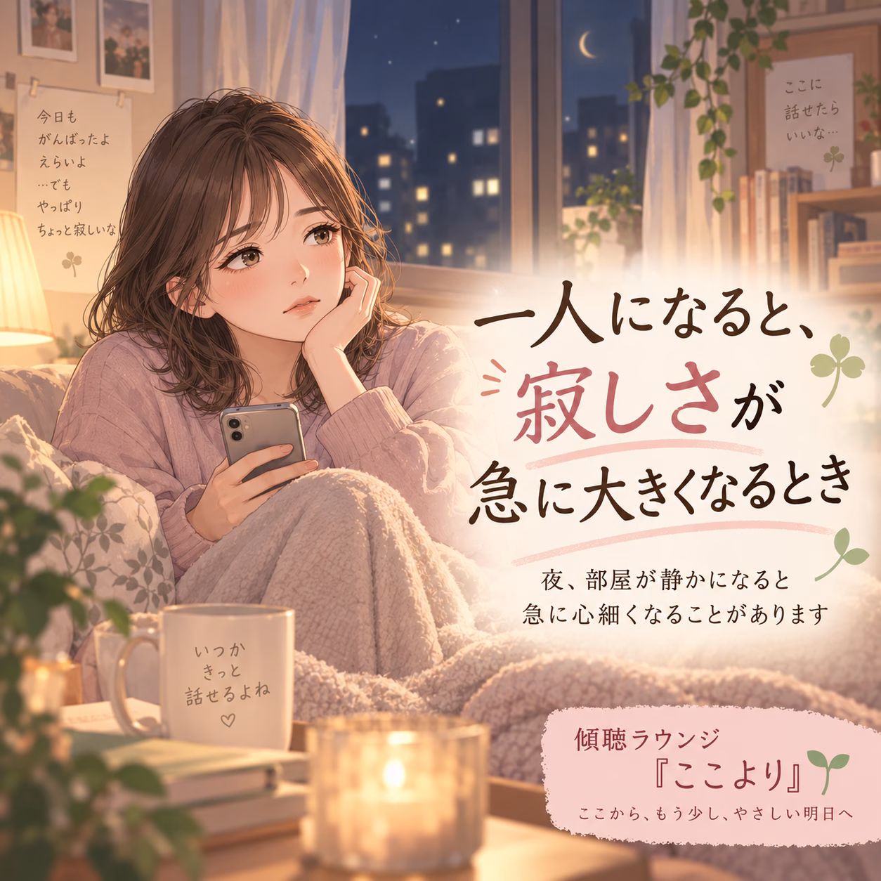 一人になると、寂しさが急に大きくなるとき