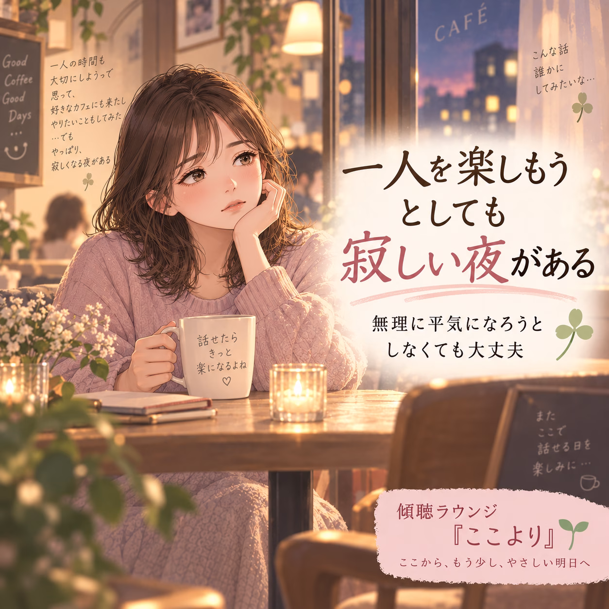 「一人を楽しもう」と無理をしなくていい