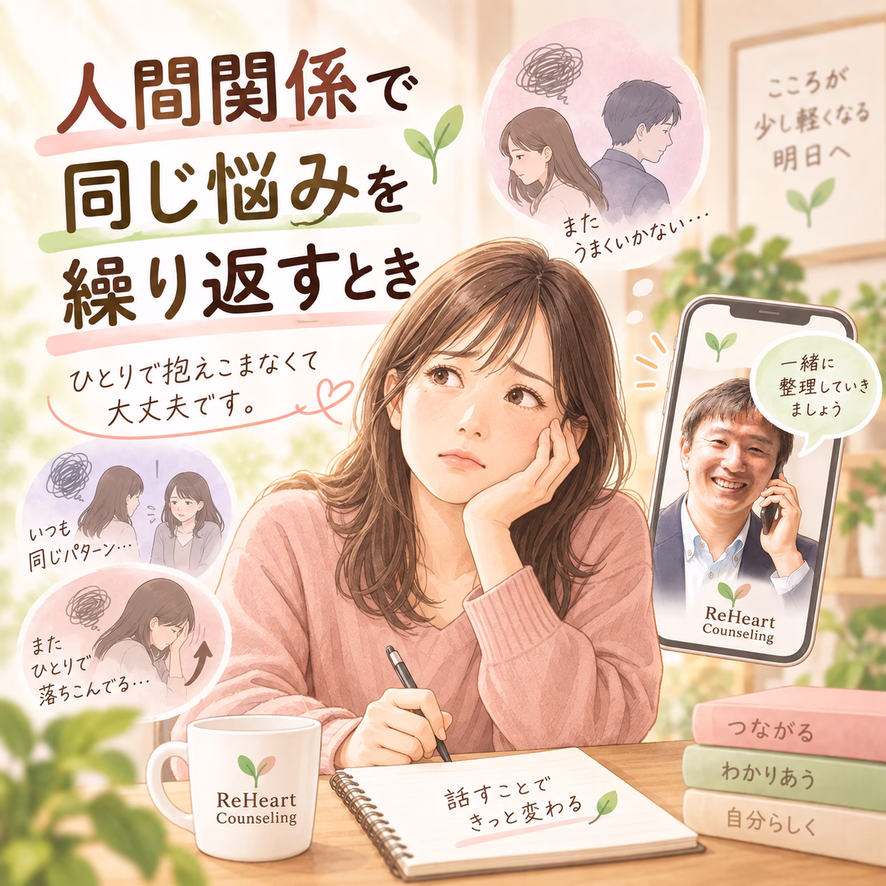 人間関係でいつも疲れるのはなぜ？繰り返すストレスと考え方のクセ