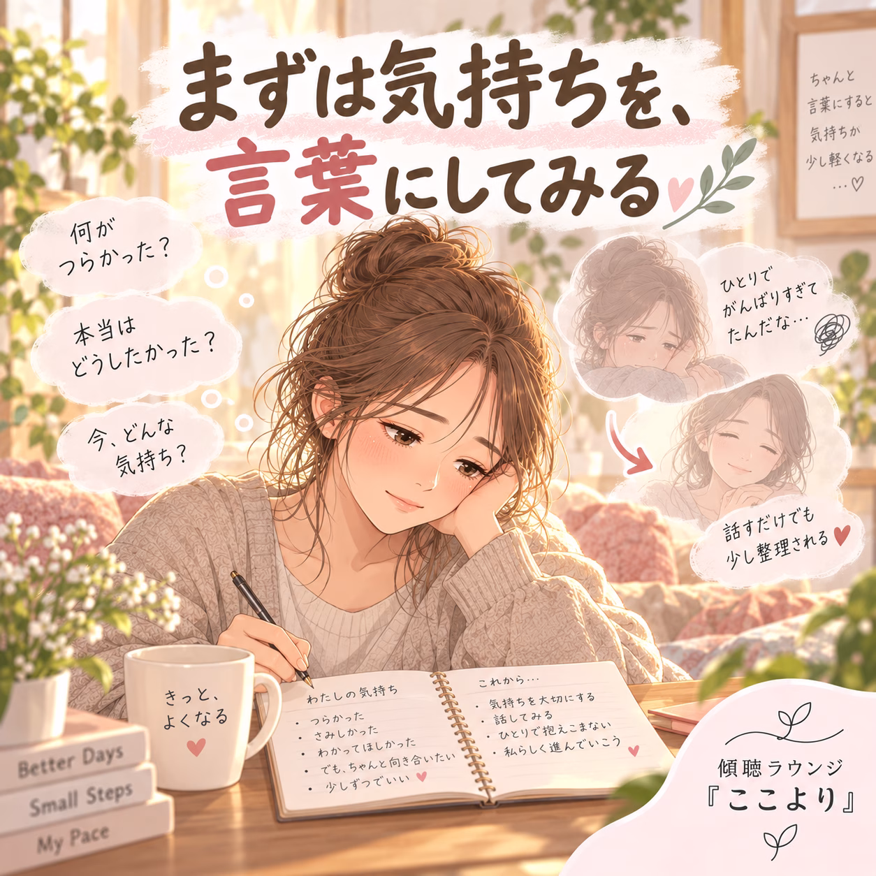 人間関係に疲れたときは、まず気持ちを言葉にしてみる