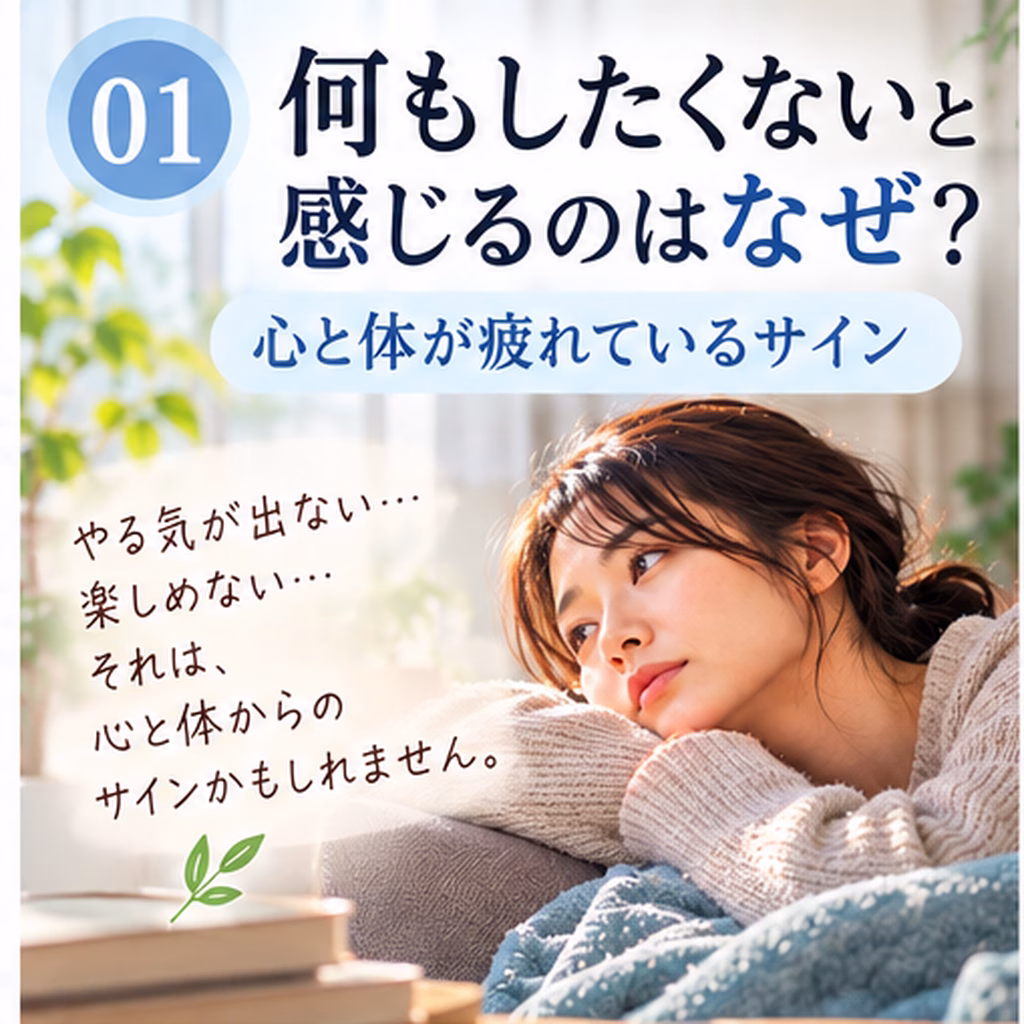 何もしたくないと感じるのはなぜ？心と体が疲れているサイン
