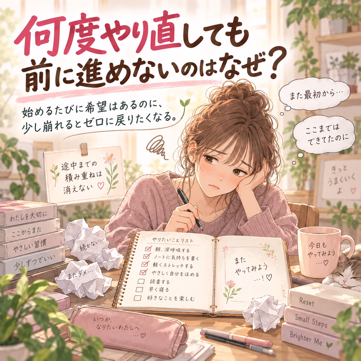 何度やり直しても前に進めないのはなぜ？