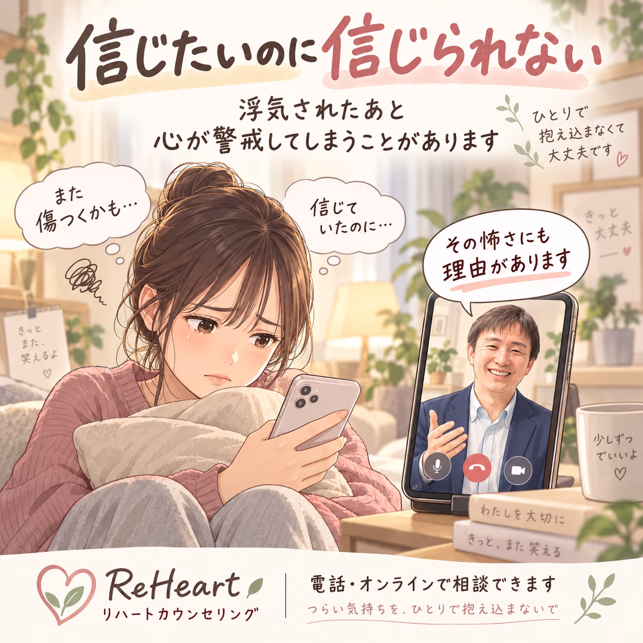 浮気されたあと、人を信じられなくなるのはなぜ？