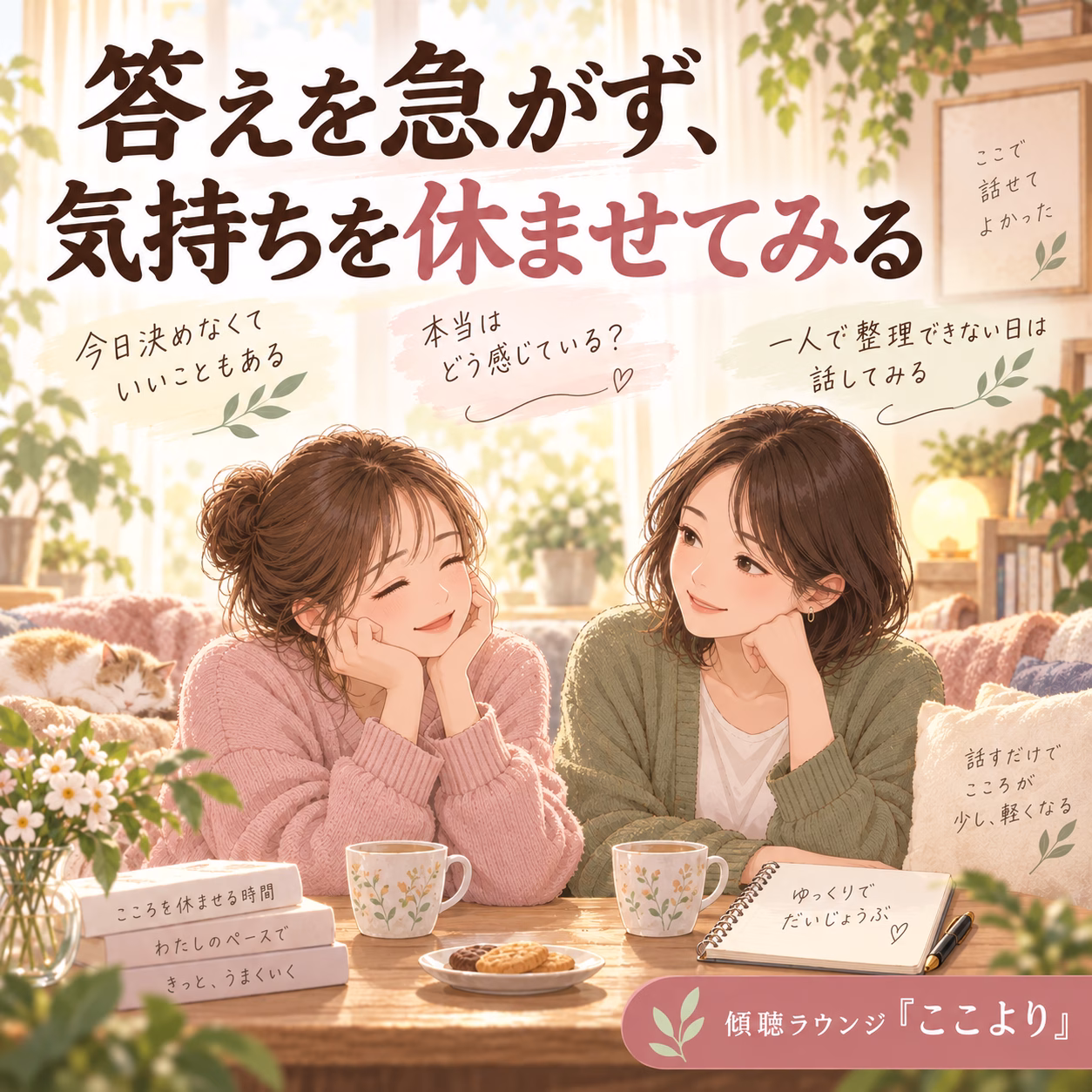 考えすぎて疲れたときは、「答え」より先に気持ちを休ませてみる