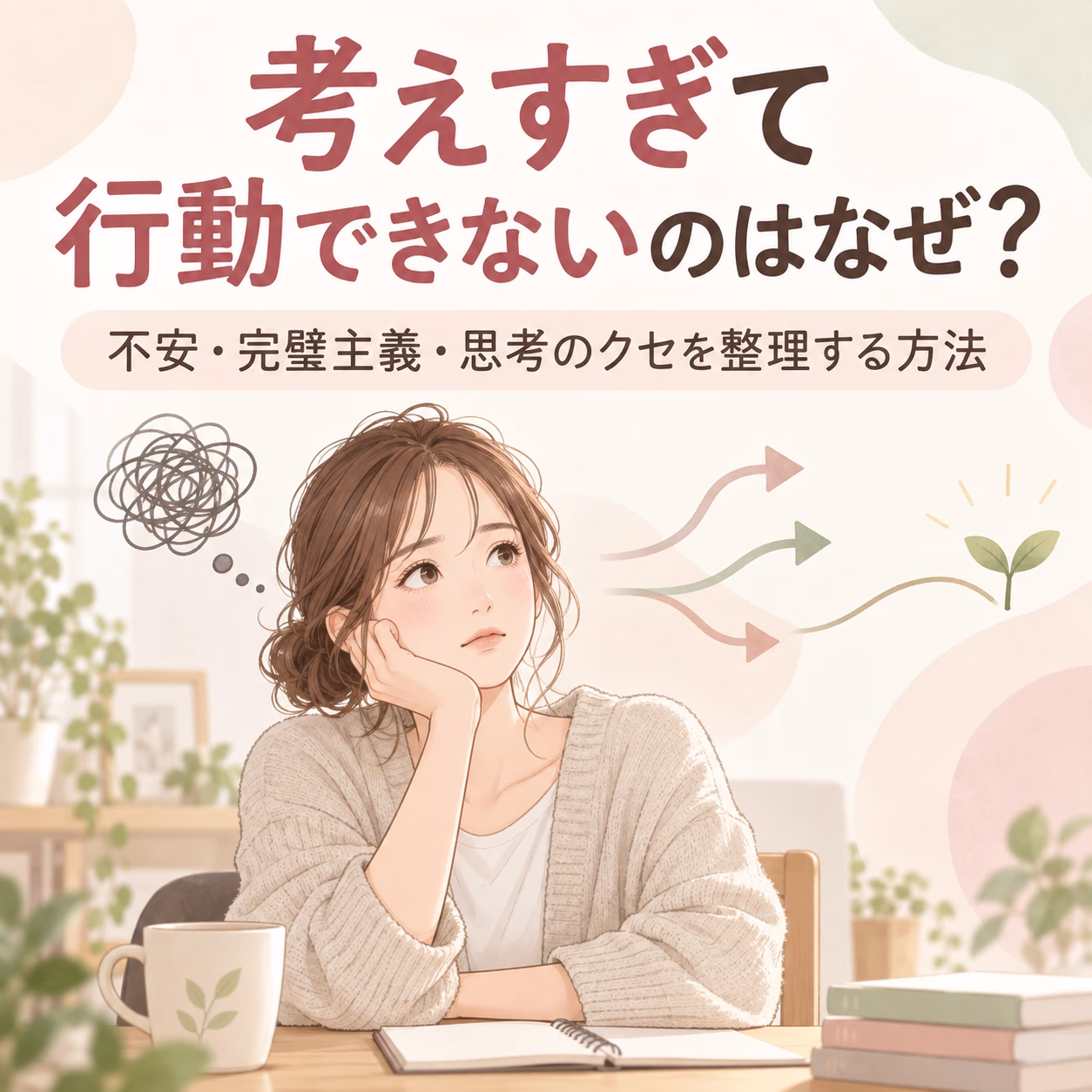 考えすぎて行動できないのはなぜ？不安・完璧主義・思考のクセを整理する方法