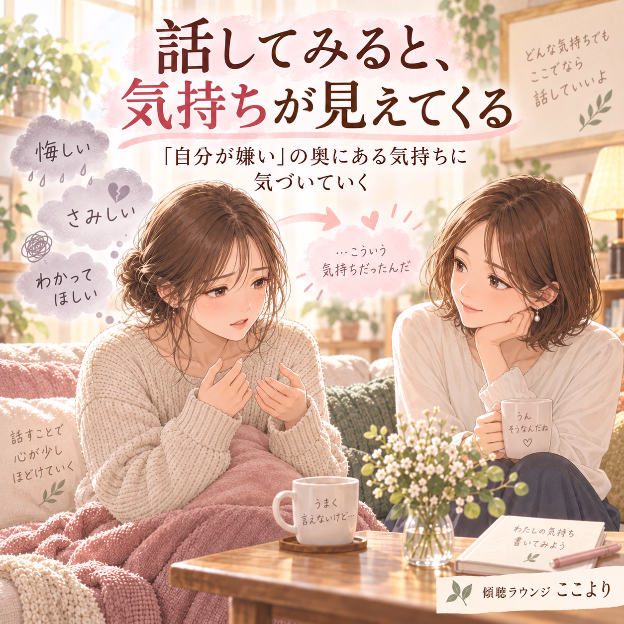 「自分が嫌い」という気持ちは、言葉にすると少しずつ形が見えてくる