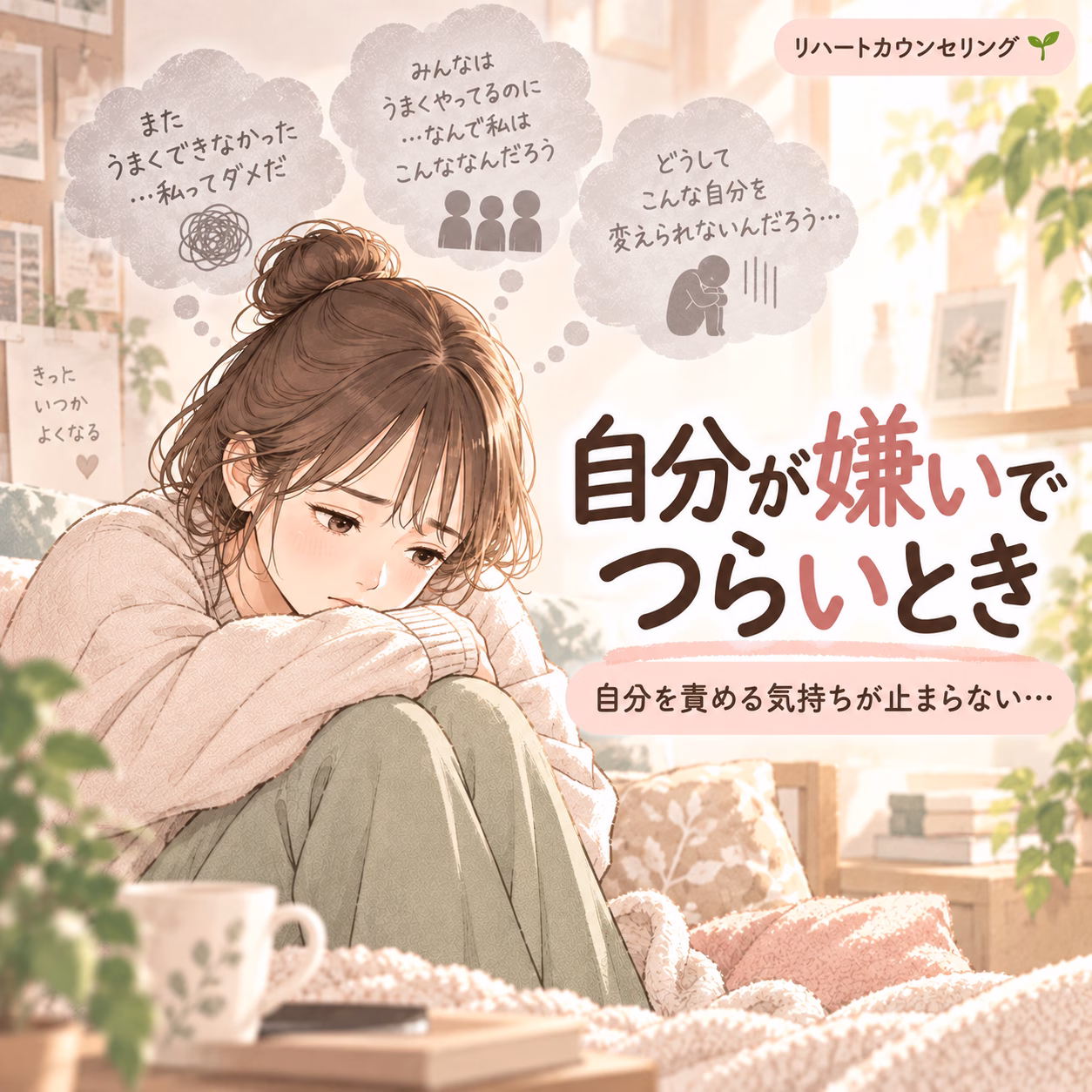 自分が嫌いになるのはなぜ？自己否定が強くなる背景