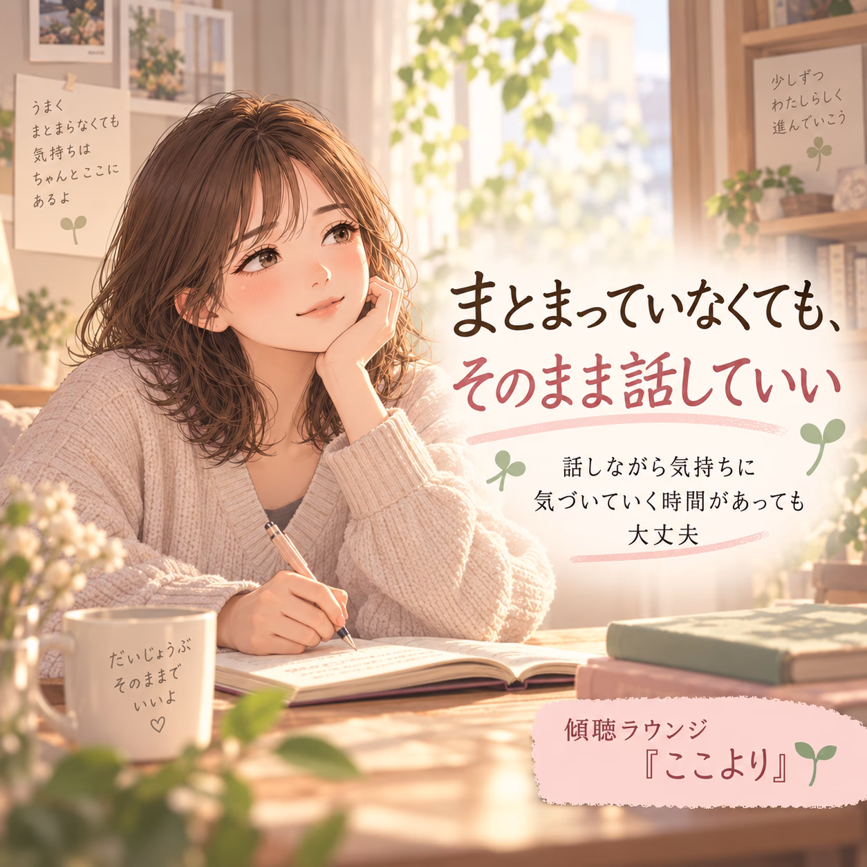 話す内容がまとまっていなくても、そのままで大丈夫