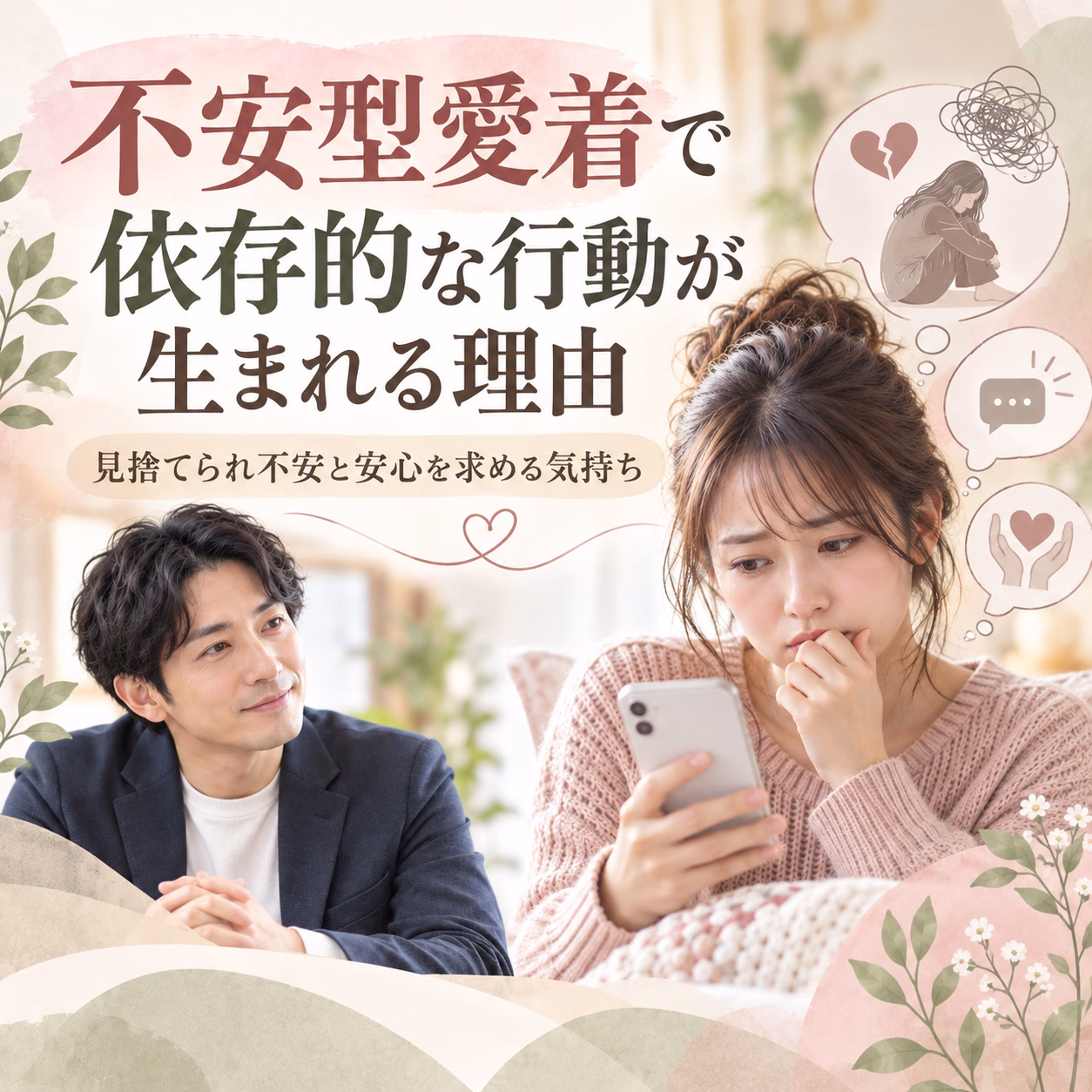 不安型愛着で依存的な行動が生まれる理由