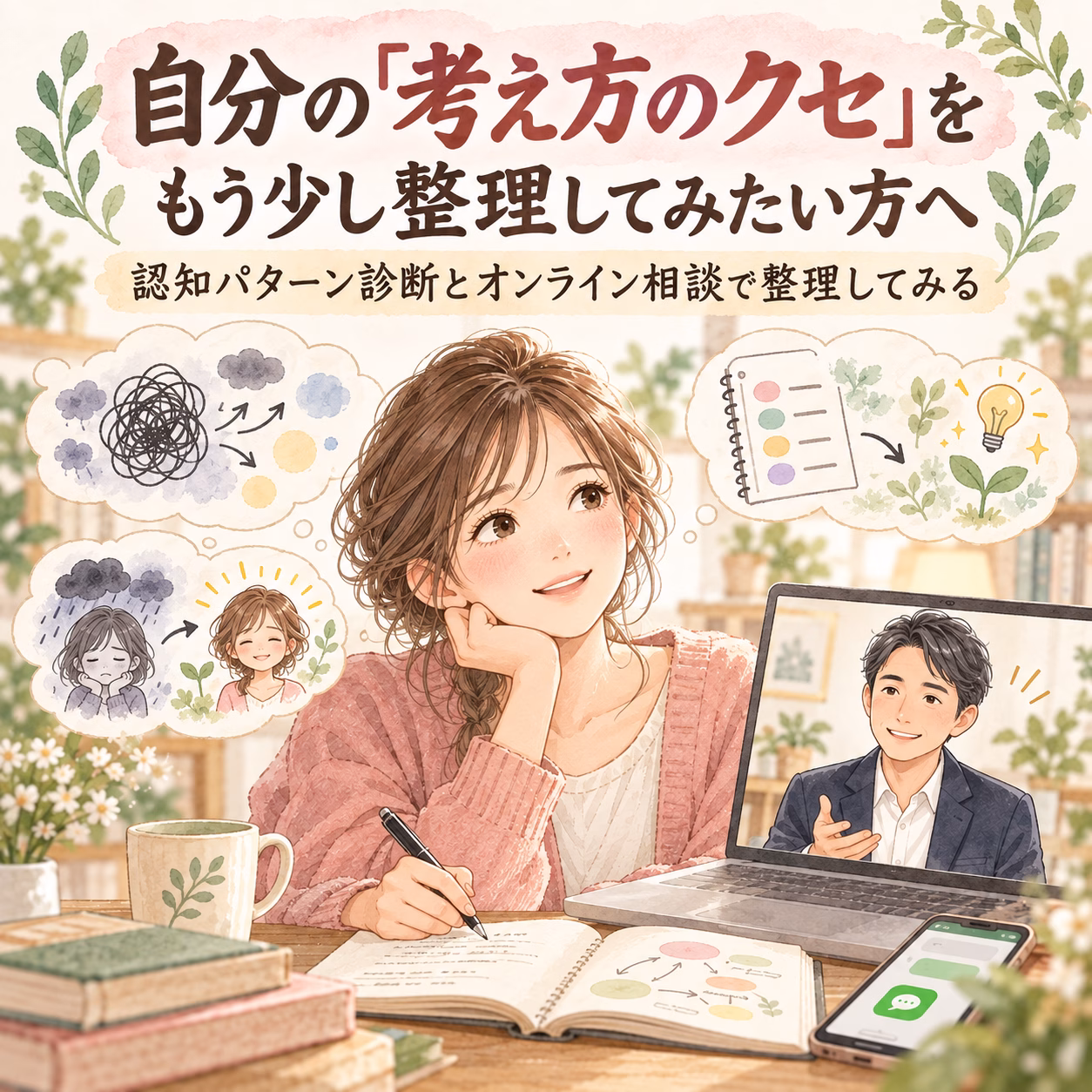 自分の「考え方のクセ」をもう少し整理してみたい方へ