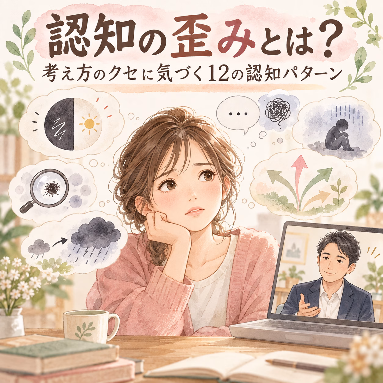 認知の歪みとは考え方のクセに気づく12の認知パターン | リハートカウンセリング.com|傾聴で思考のクセを整え、生きにくさを軽くする電話・オンライン相談 認知の歪みとは?考え方のクセに気づく12の認知パターン