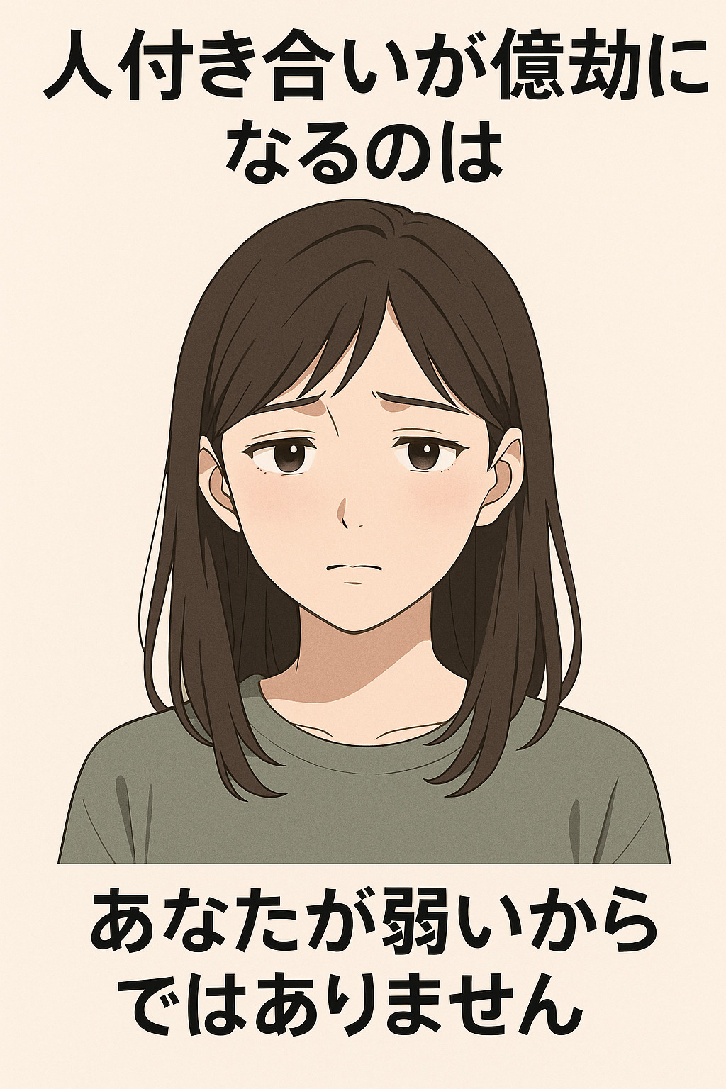人付き合いが億劫になるのは、あなたが弱いからではありません