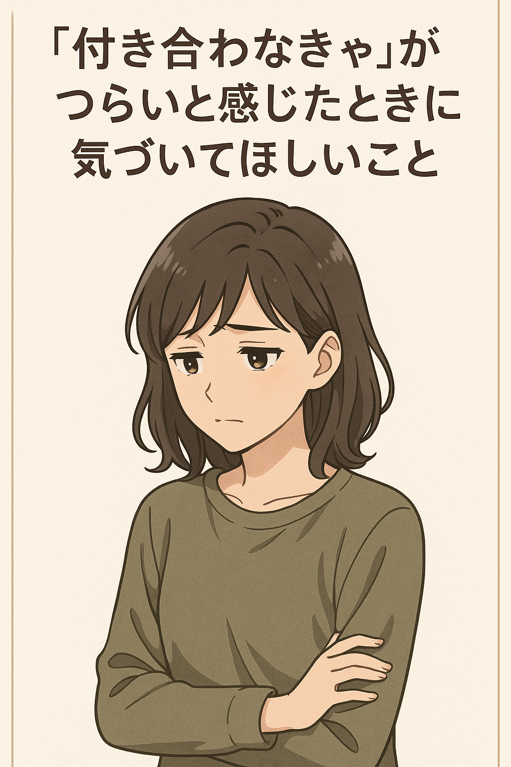 「付き合わなきゃ」がつらいと感じたときに気づいてほしいこと