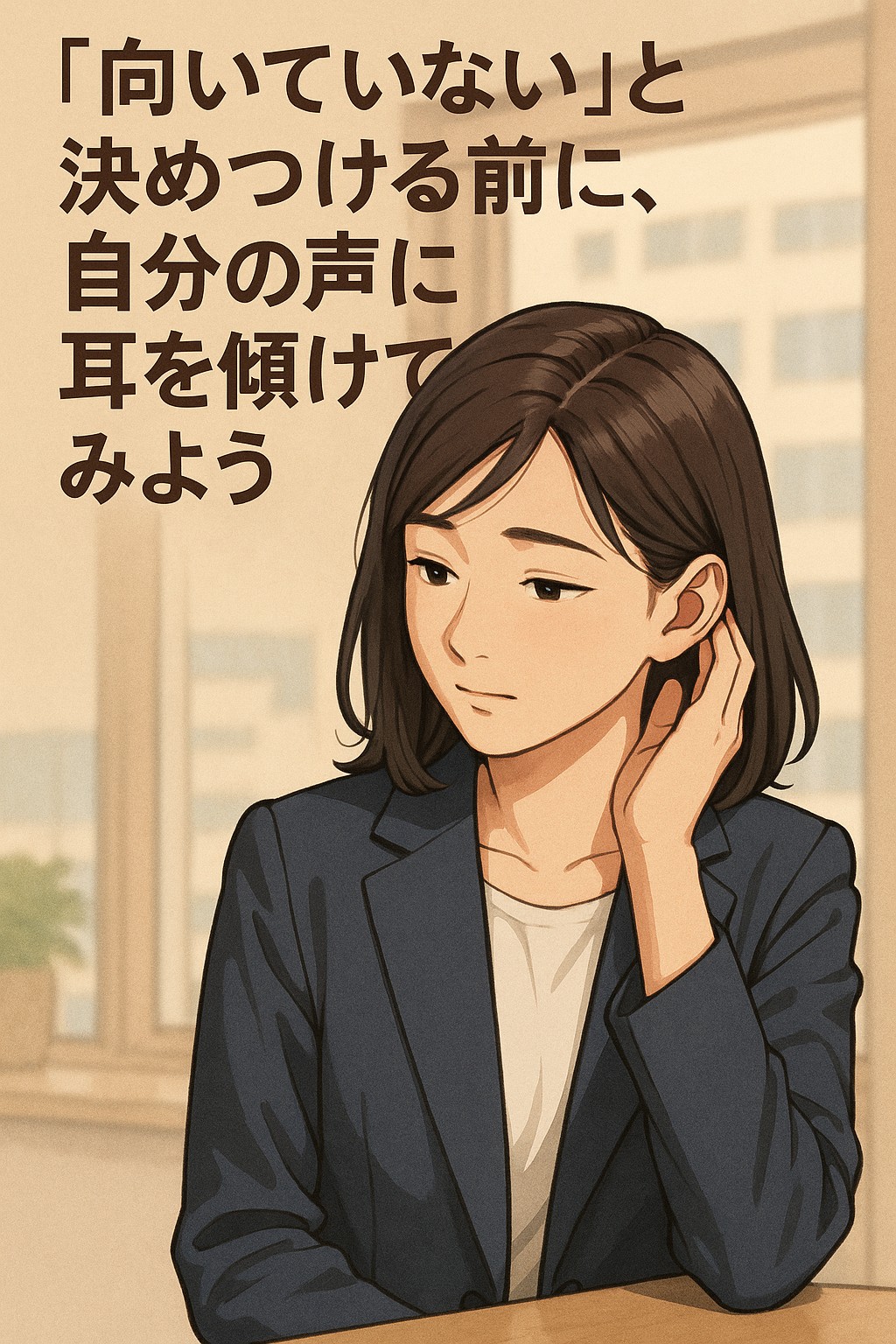 「向いていない」と決めつける前に、自分の声に耳を傾けてみよう