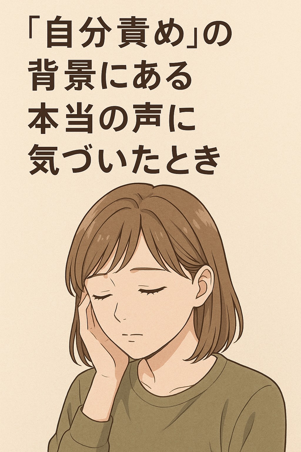 「自分責め」の背景にある本当の声に気づいたとき