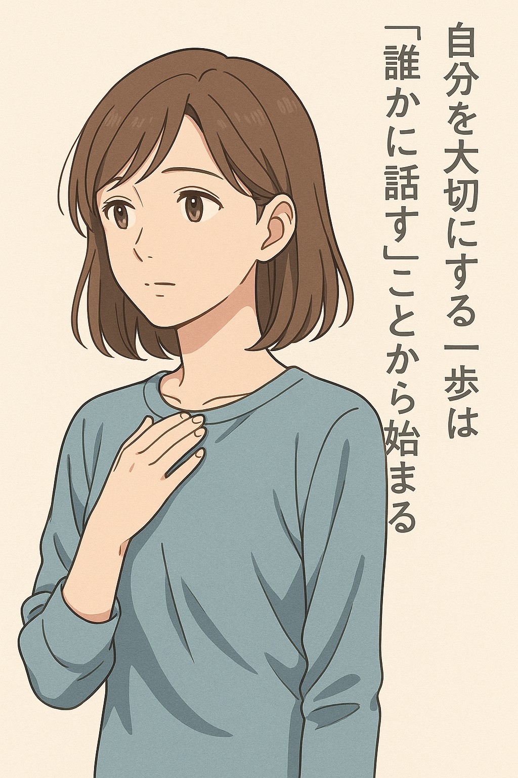 自分を大切にする一歩は「誰かに話す」ことから始まる