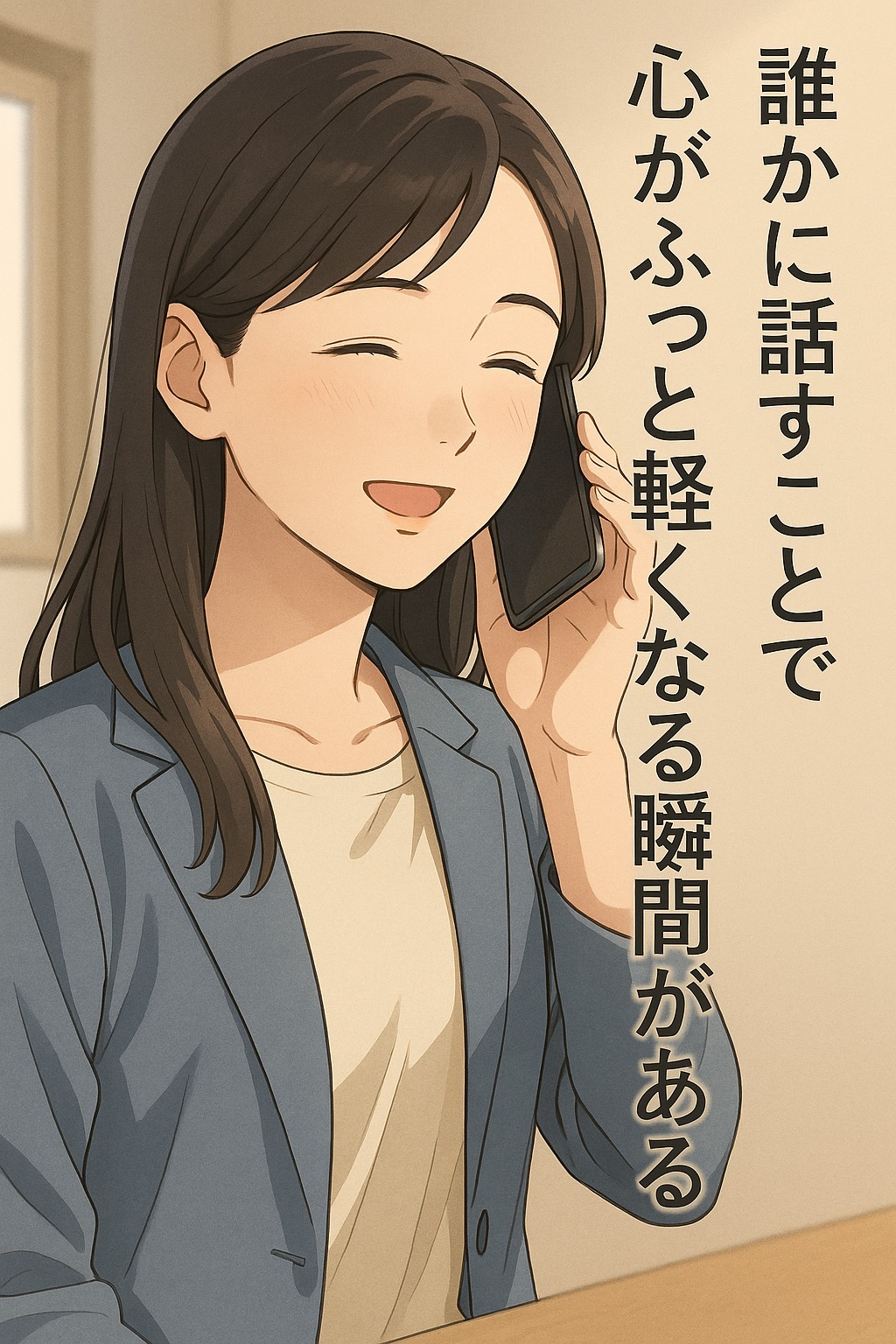 「誰かに話す」ことで心がふっと軽くなる瞬間がある