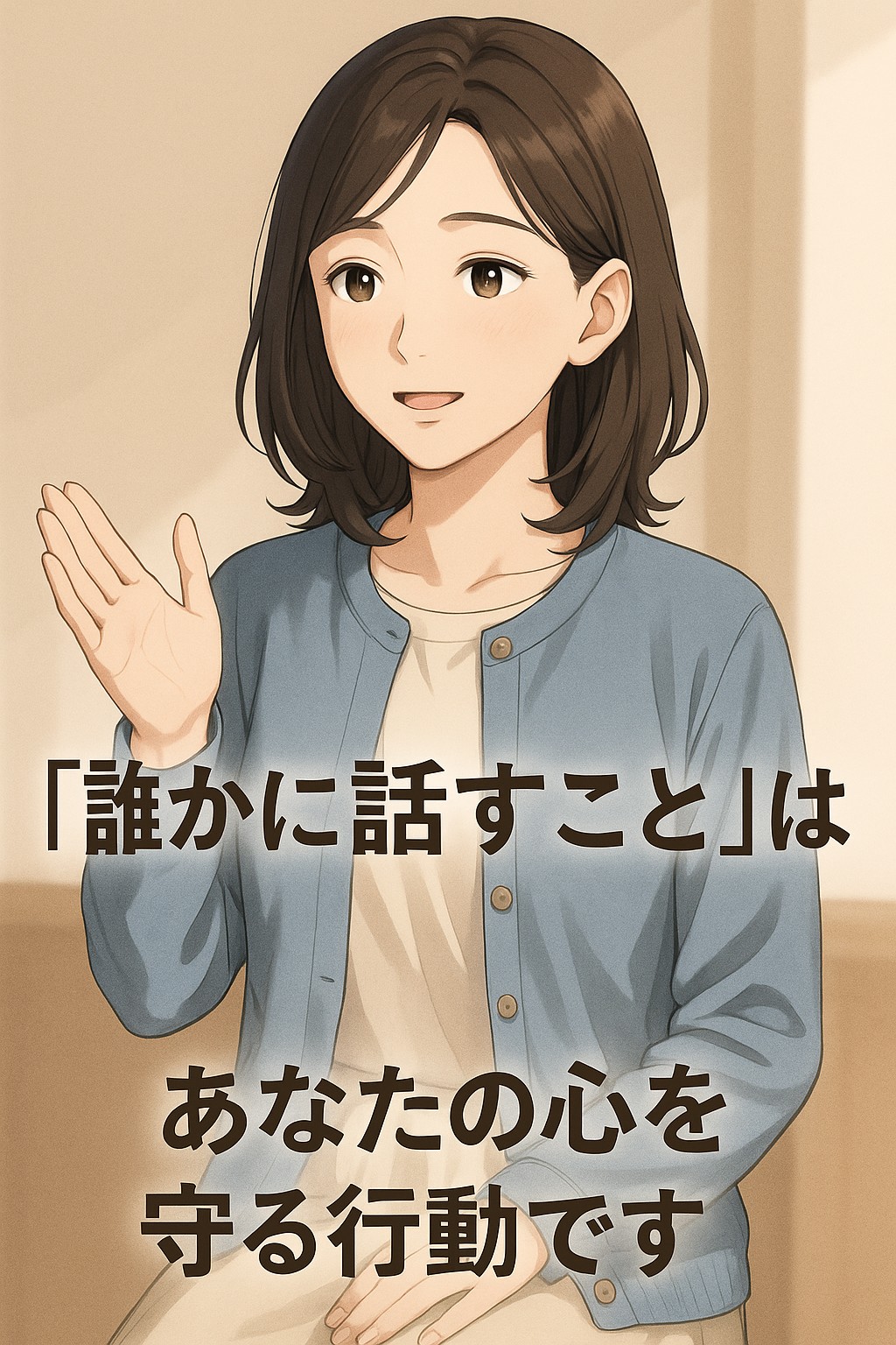 誰かに話すこと”は、あなたの心を守る行動です