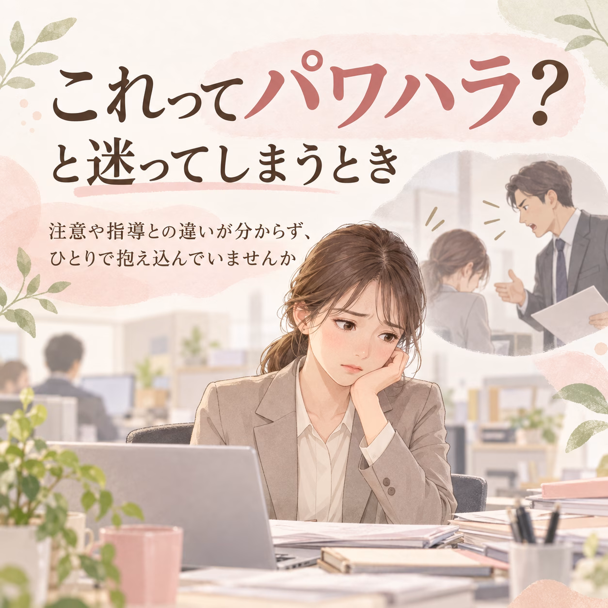 「これってパワハラ？」と迷ってしまうとき