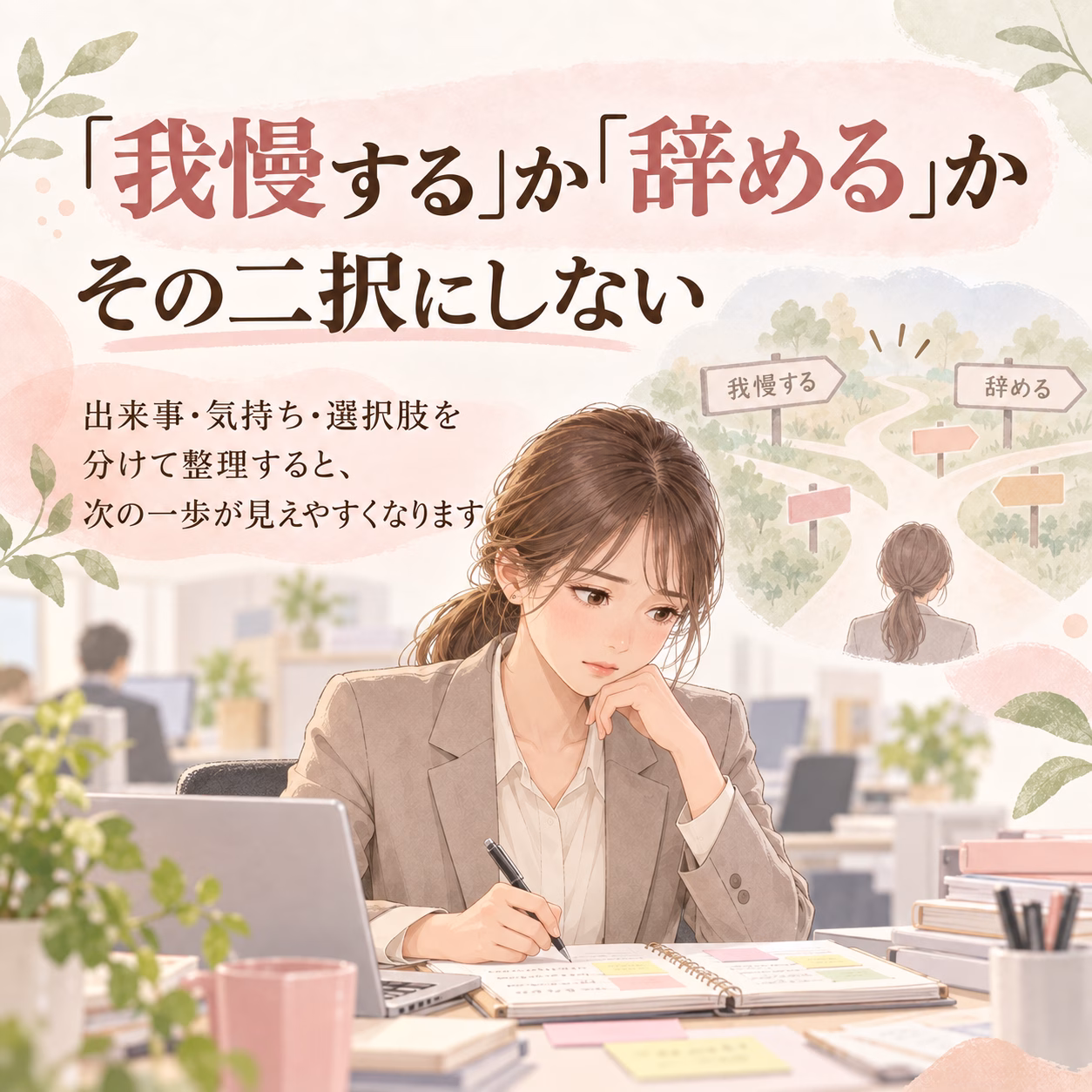 つらいときは「我慢するか辞めるか」の二択にしない