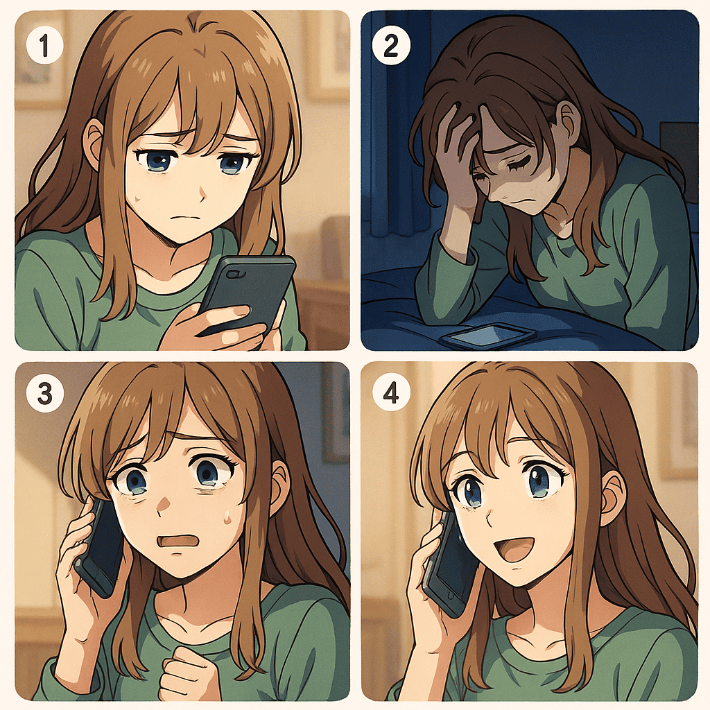 事例4：SNSで自分を責めてしまっていたDさん（28歳・女性）