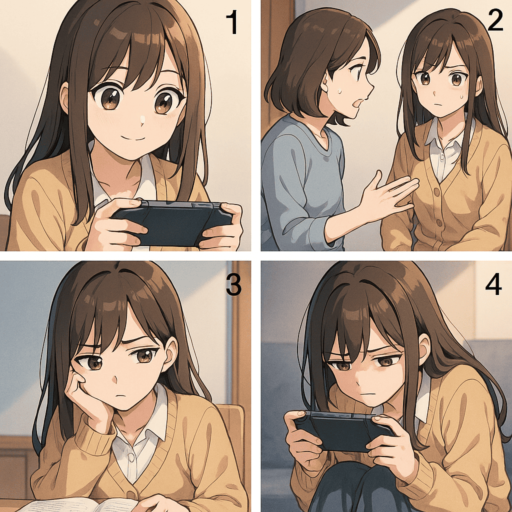 事例5：ゲーム依存で勉強に身が入らない娘